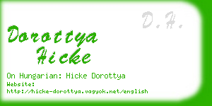 dorottya hicke business card